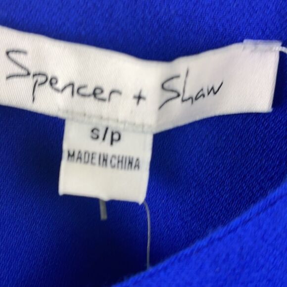 Nwt Spencer & Shaw Royal Blue Sleeveless Dress Size S - Picture 5 of 9
